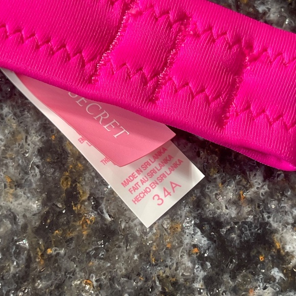 NWOT 34A bikini bombshell lotus pink and L beach bunny tulle bottoms - Picture 7 of 13